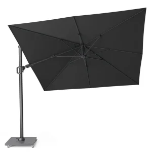 Challenger T2 parasoll - Svart/grå exkl. parasollfot 3 x 3 m från Platinum Sun & Shade- Bra Möbler Beställ idag