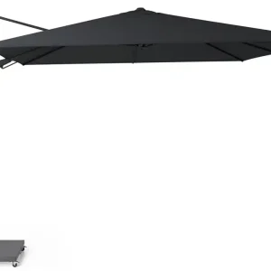 Challenger T2 parasoll - Svart/svart exkl. parasollfot 3 x 3 m från Platinum Sun & Shade- Bra Möbler Nyhet