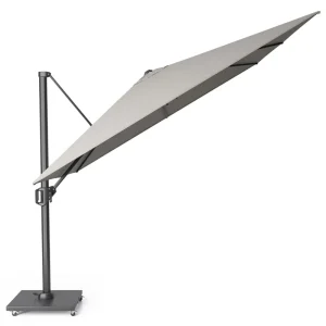 Challenger T1 parasoll - Grå/grå exkl. parasollfot 3 x 3 m från Platinum Sun & Shade- Bra Möbler Rea