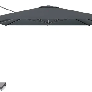 Kundfavorit Challenger T1 parasoll - Svart/grå exkl. parasollfot 3,5 x 3,5 m från Platinum Sun & Shade- Bra Möbler