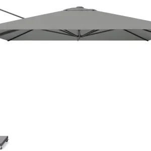 Endast denna vecka Challenger T1 parasoll - Grå/grå exkl. parasollfot 3,5 x 3,5 m från Platinum Sun & Shade- Bra Möbler