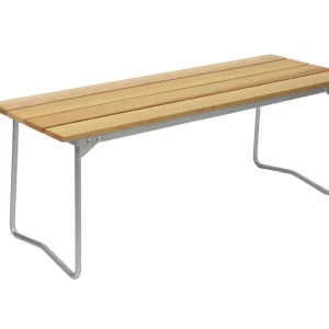 Outlet Bänk 8 - Oljad furu/galvat 110 x 40 cm från Grythyttan Stålmöbler- Bra Möbler