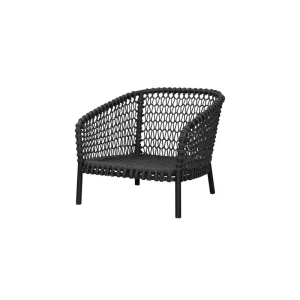 Endast denna vecka Ocean loungefåtölj - Dark grey från Cane-line- Bra Möbler