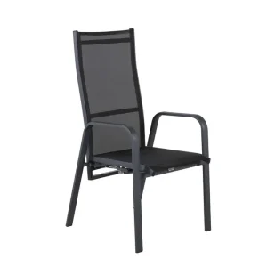Copacabana positionsstol - Svart/svart från Venture Design- Bra Möbler Erbjudandepris