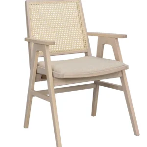 Prestwick karmstol - Vitpigmenterad/beige från Rowico Home- Bra Möbler Endast denna vecka