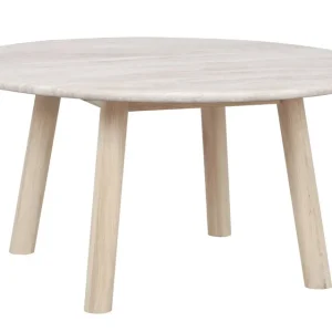 Endast idag Taransay soffbord - Beige/vitpigmenterad 90 cm från Rowico Home- Bra Möbler