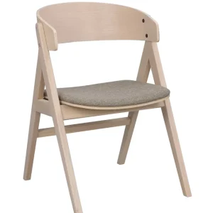 Outlet Waterton karmstol - Vitpigmenterad/brun från Rowico Home- Bra Möbler