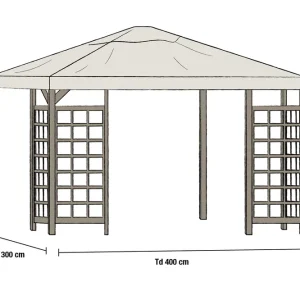 Hov tak - Beige 3 x 4 m från Brafab- Bra Möbler Endast denna vecka