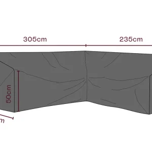 Snabb frakt Möbelskydd (Andas) - Till hörnsoffa 305-235 x90 x 70 cm från Brafab- Bra Möbler