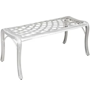 Arras bänk - Borstad alu 101 x 54 cm från Brafab- Bra Möbler Fri frakt