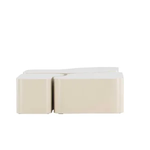 Norland soffbord - Beige 40-60-92 x 40-70-74 cm från Venture Design- Bra Möbler I lager