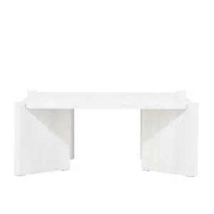 Köp online Rogaland soffbord - Whitewash 100 x 100 cm från Venture Design- Bra Möbler