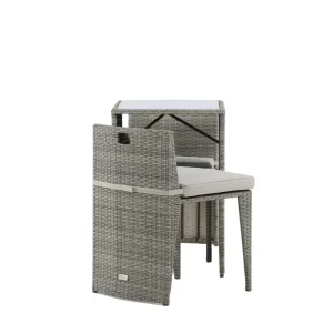 Erbjudande Savanna caféset - Svart 2 stolar & bord 50x66 cm från Venture Design- Bra Möbler