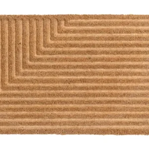 Lågt pris Jon dörrmatta - Svart/natur 75 x 45 cm från Venture Design- Bra Möbler
