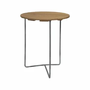 Bord 6B - Oljad ek/galvat 60 cm från Grythyttan Stålmöbler- Bra Möbler Endast idag