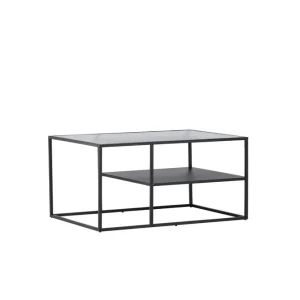 Campinas soffbord - Svart/svart 60 x 90 cm från Venture Design- Bra Möbler Fynd