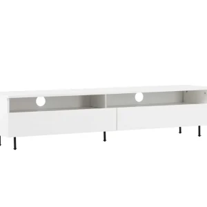 Navarra TV-bänk - Svart/vit 180 x 40 cm från Venture Design- Bra Möbler Bästa pris