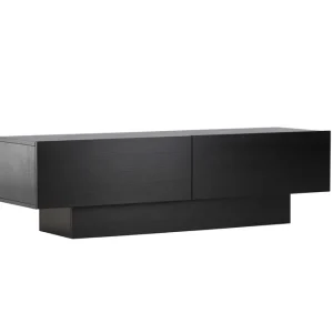 Cuenca TV-bänk - Svart/svart 160 x 47 cm från Venture Design- Bra Möbler Endast idag