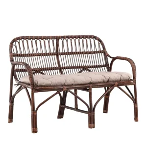 Nella 2-sitssoffa - Svart 129 x 62 cm från Venture Design- Bra Möbler Erbjudande