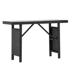 Padova sidobord - Svart 120 x 40 cm från Venture Design- Bra Möbler Kampanjpris