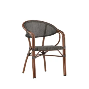 Vila karmstol - Svart/brun från Venture Design- Bra Möbler Trygg betalning