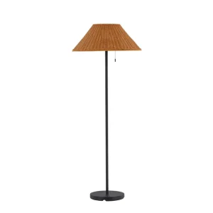 Mabis golvlampa - Svart/natur 60 cm från Venture Design- Bra Möbler Endast denna vecka