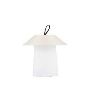 Rubu bordslampa - Beige/vit 24 cm från Venture Design- Bra Möbler Lägg i varukorgen