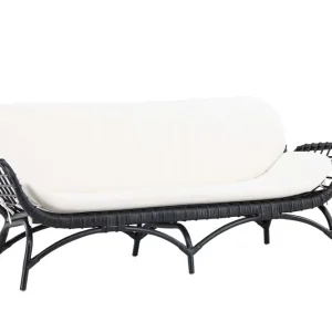 Moana 2-sitssoffa - Svart 180 x 67 cm från Venture Design- Bra Möbler Extra rabatt