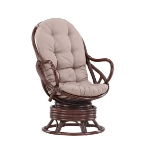 Swing loungefåtölj - Mörk valnöt från Venture Design- Bra Möbler Begränsat antal