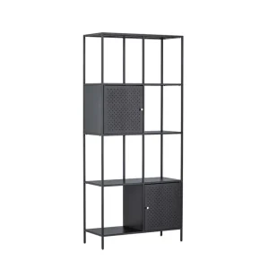 Porto Seguro hylla - Svart 80 x 35 cm från Venture Design- Bra Möbler Fynd
