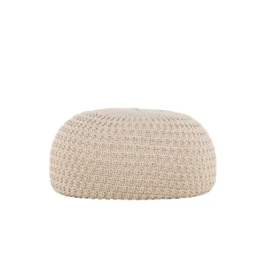 Sam puff - Beige 45 x 45 cm från Venture Design- Bra Möbler Rabatter