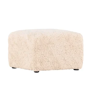Reapris Frankie puff - Beige/svart 50 x 50 cm från VIND- Bra Möbler
