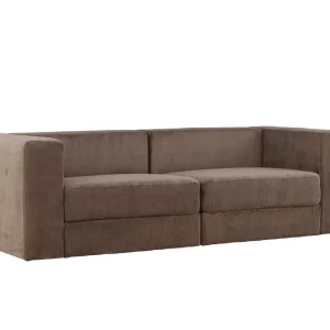 risnedsättning Lumi 3-sitssoffa - Svart/brun från Venture Design- Bra Möbler