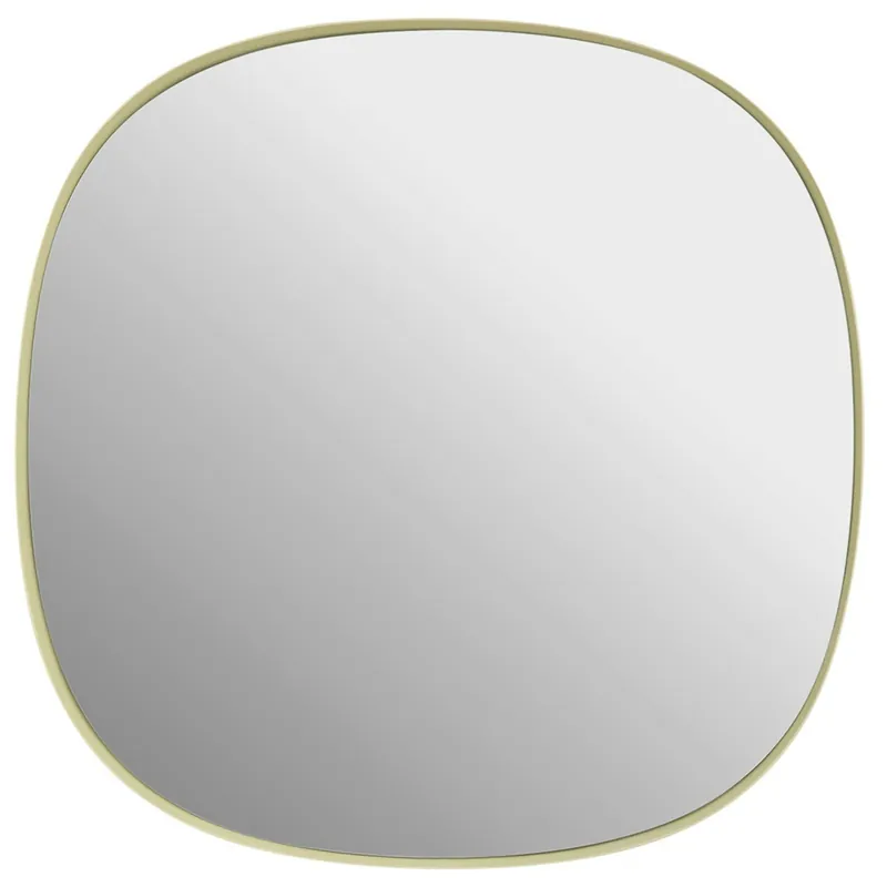 Framed Spegel 40 cm, Ljusgul / Klar Billig