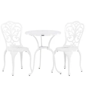 Nandin cafégrupp - Vit 2 stolar & bord från Venture Design- Bra Möbler Lågt pris
