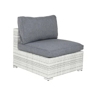 Snabb frakt Amazon mittdel - Vit med grå dyna 75 x 87 cm från Venture Design- Bra Möbler