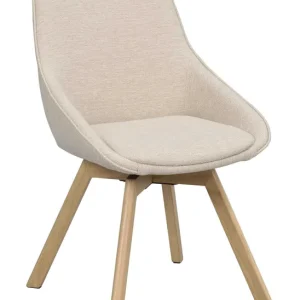 Alison stol - Ljusbeige/ek från Rowico Home- Bra Möbler Erbjudande