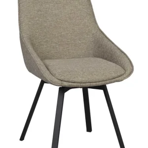 Alison stol - Mörkbeige/svart från Rowico Home- Bra Möbler Nyhet