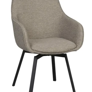 Snabb frakt Alison karmstol - Mörkbeige/svart från Rowico Home- Bra Möbler