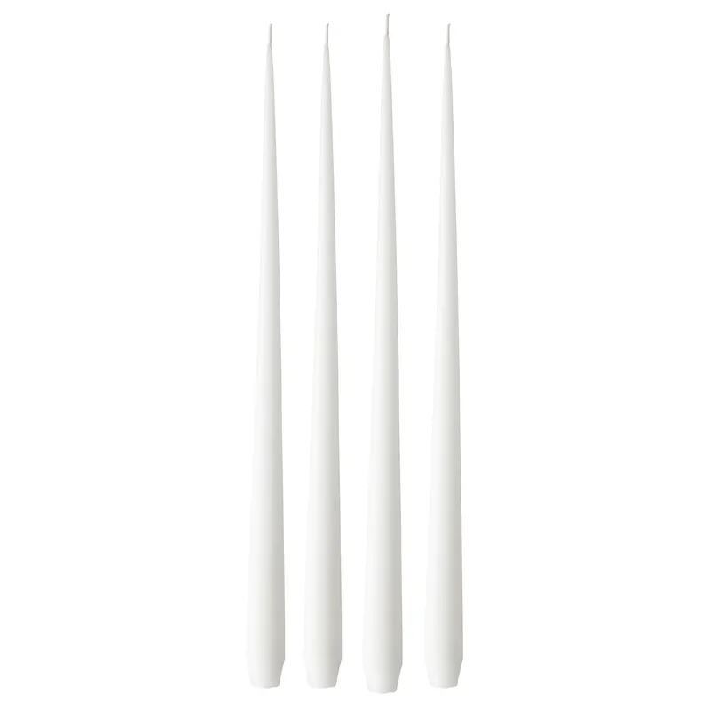 Antikljus Matt 42 cm 4-pack, Pure White Endast denna vecka