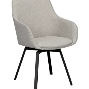 Alison karmstol - Beige/svart från Rowico Home- Bra Möbler Rabatt