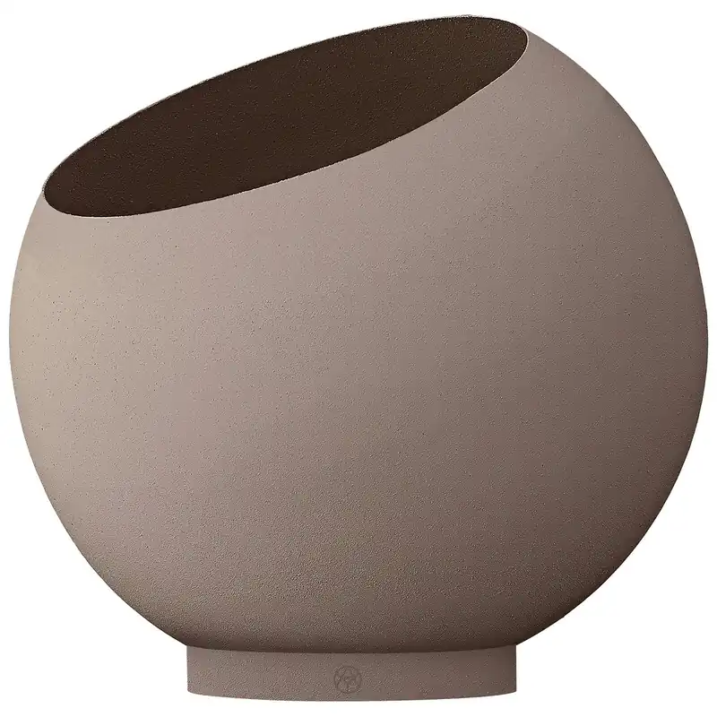 Globe Blomkruka Ø37 cm, Taupe risnedsättning