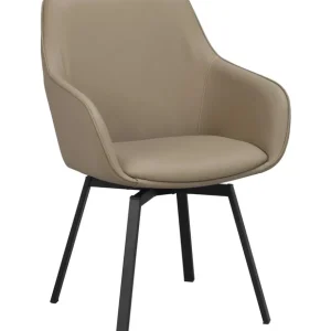 Alison karmstol - Beige/svart från Rowico Home- Bra Möbler Fynd