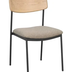 Maymont stol - Mörkbeige/ek från Rowico Home- Bra Möbler Nyhet