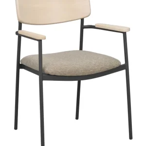 Maymont karmstol - Mörkbeige/vitpigmenterad från Rowico Home- Bra Möbler Billigare