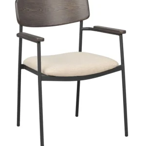 Expressleverans Maymont karmstol - Ljusbeige/brun ek från Rowico Home- Bra Möbler