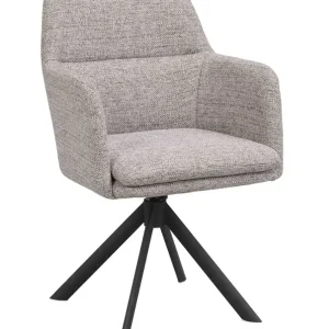 Billig Gladstone karmstol - Mörkbeige/svart från Rowico Home- Bra Möbler