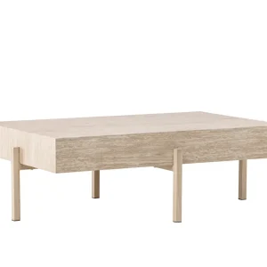 Nyhet Vadholmen soffbord - Whitewash 126 x 82 cm från VIND- Bra Möbler