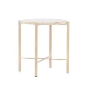 Fri frakt Sandhamn soffbord - Beige 40 cm från VIND- Bra Möbler