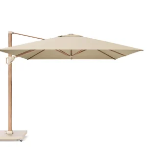 Sänkt pris Challenger T1 parasoll - Teaklook/champagne exkl. parasollfot 4 x 3 m från Platinum Sun & Shade- Bra Möbler
